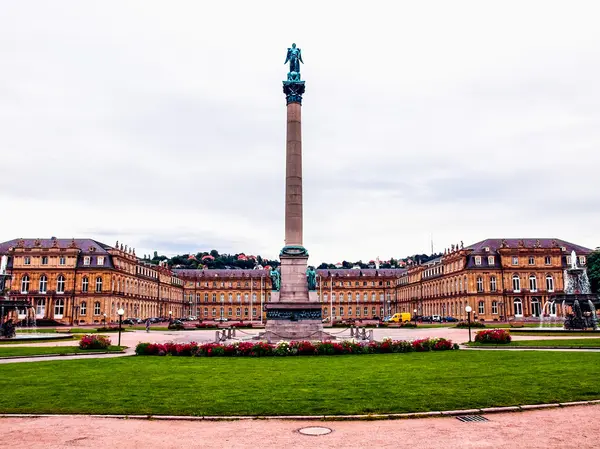 Schlossplatz (Castle Square) Stuttgart HDR — Stok fotoğraf