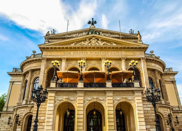 Alte Oper em Frankfurt HDR — Fotografia de Stock