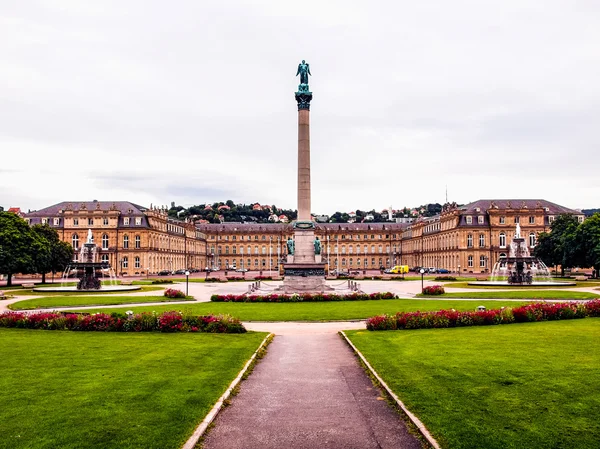 Schlossplatz (Plaza del Castillo) Stuttgart HDR —  Fotos de Stock