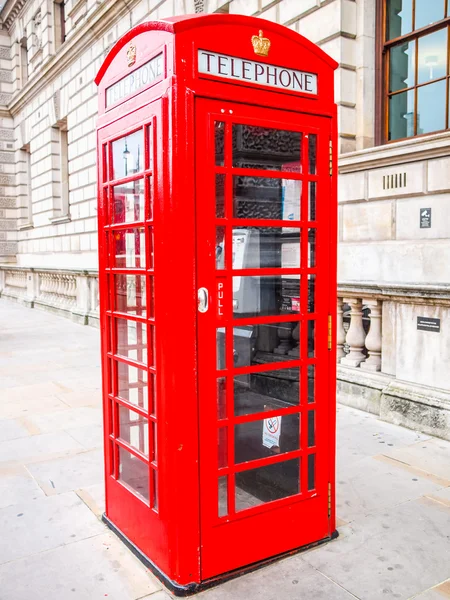 Λονδίνο τηλέφωνο κουτί hdr — Φωτογραφία Αρχείου