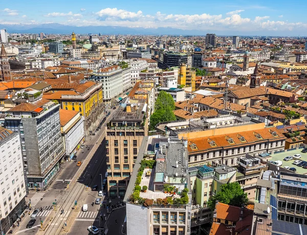Luchtfoto van Milaan, Italië (Hdr) — Stockfoto