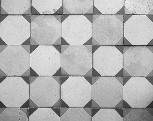 Tło Vintage kamienne podłogi w czerni i bieli — Zdjęcie stockowe