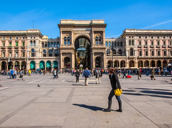 Piazza Duomo Milan (HDR) — Stock Photo, Image