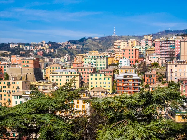 Weergave van Genua Italië Hdr — Stockfoto