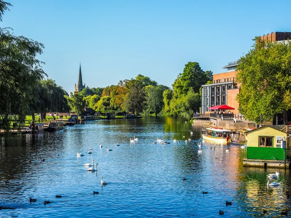 Floden Avon i Stratford upon Avon (Hdr) — Stockfoto