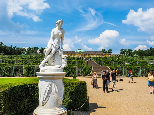 Schloss Sanssouci in Potsdam (HDR) — Stockfoto