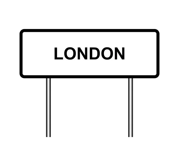 UK town sign illustration, London — Stockfoto