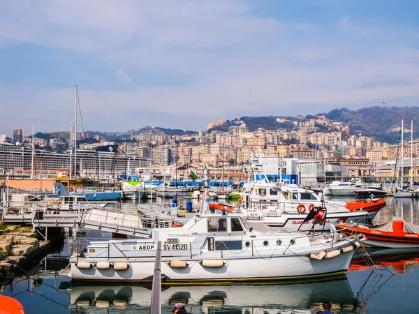 Porto Vecchio Genua Włochy (Hdr) — Zdjęcie stockowe