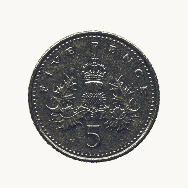 Vintage Coin isolerade — Stockfoto