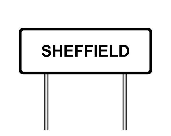 UK town sign illustration, Sheffield — Stockfoto
