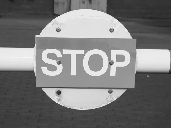 Señal de stop rojo — Foto de Stock