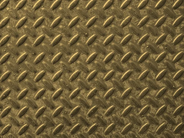 Grey steel diamond plate background sepia — Stock Photo, Image