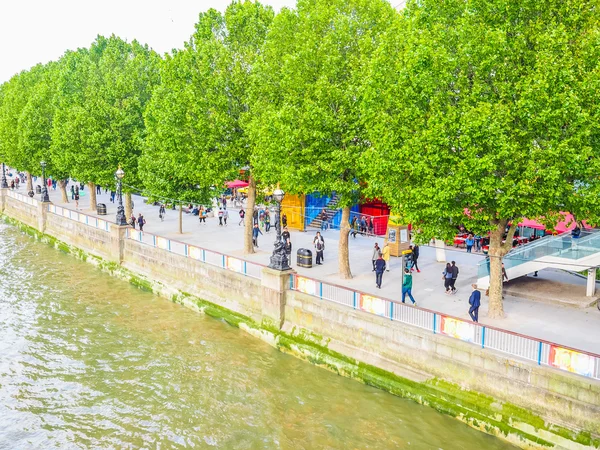 Turister på South Bank (HDR ) - Stock-foto