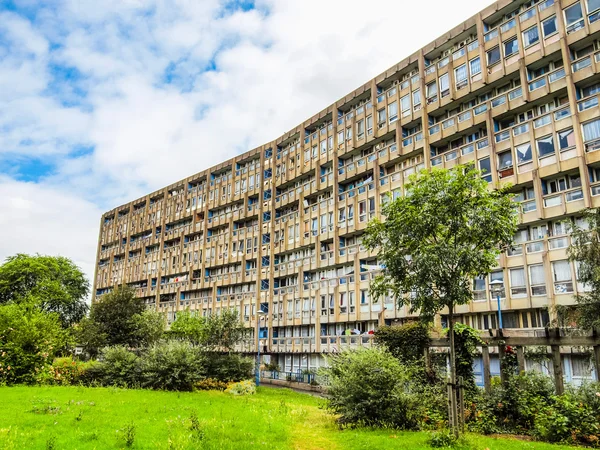 Robin Hood Gardens w Londynie (Hdr) — Zdjęcie stockowe