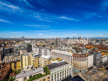 Milano, İtalya (Hdr havadan görünümü)