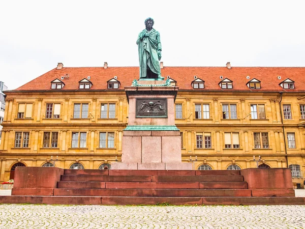 Schillerplatz, Stoccarda HDR — Foto Stock