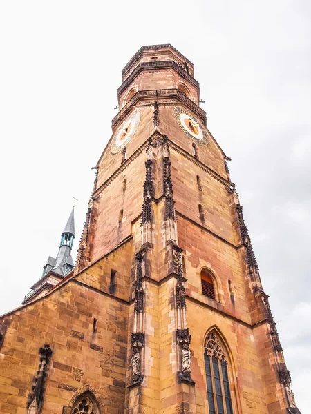 Stiftskirche Kilisesi, Stuttgart Hdr — Stok fotoğraf