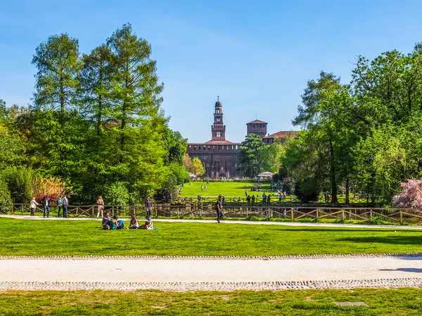 Парк Семпионе в Милане (HDR) ) — стоковое фото