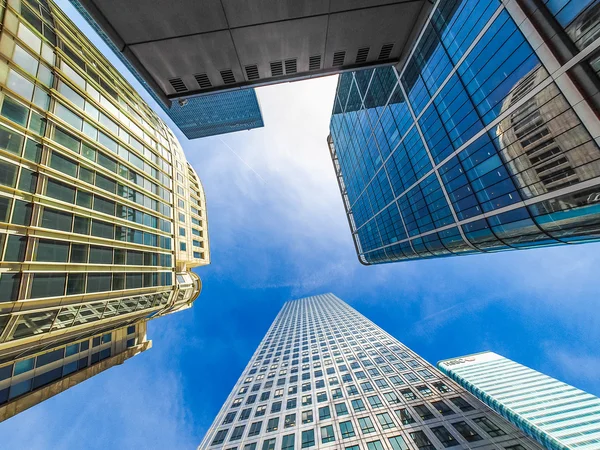 Canary Wharf i London (Hdr) — Stockfoto