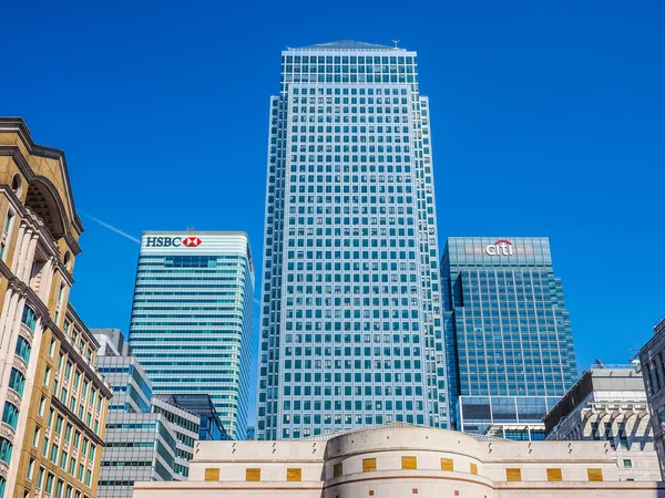 Canary Wharf in London (HDR) — Stock Photo, Image