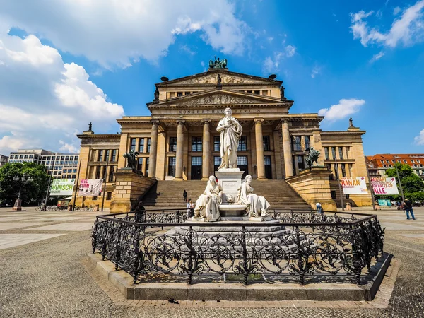 Schiller socha před Konzerthaus v Berlíně (Hdr) — Stock fotografie