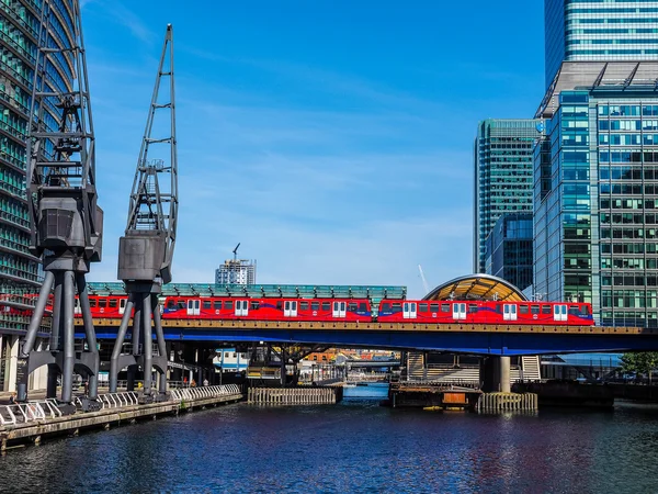 DLR train in London (HDR) — Stock Photo, Image