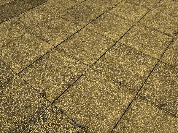 Concrete sidewalk pavement sepia — Stock Photo, Image