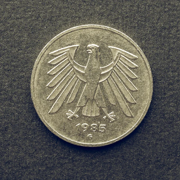 Vintage euromunt — Stockfoto