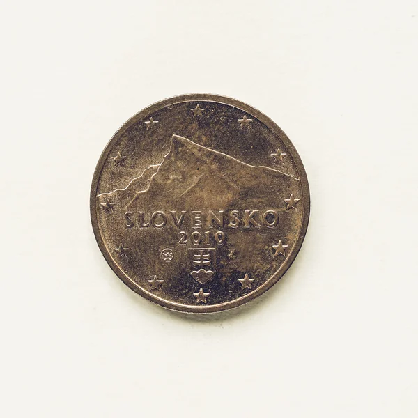 Vintage Slovak 2 cent coin — Stock Photo, Image