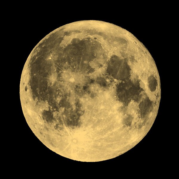Full moon sepia