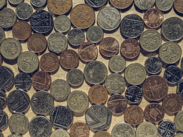 Pfund-Münzen — Stockfoto