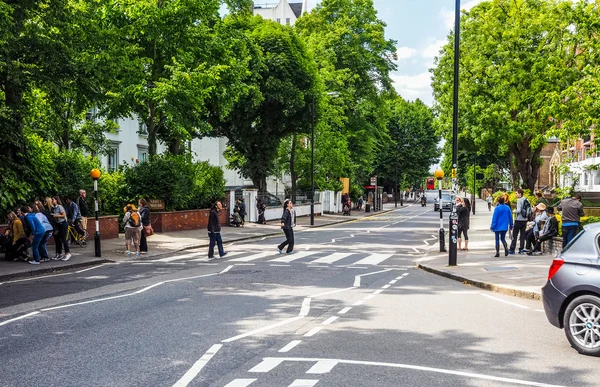 Abbey road crossing in london (hdr)) — Stockfoto