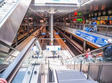 Berlin Hauptbahnhof'un (Hdr)