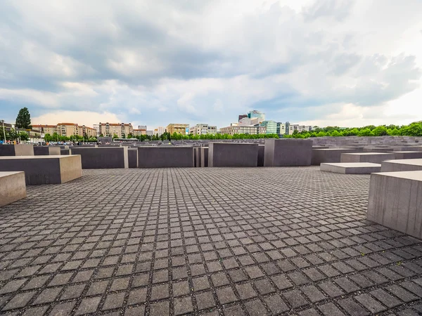 Holocaust memorial in Berlin (HDR) — Stock Photo, Image