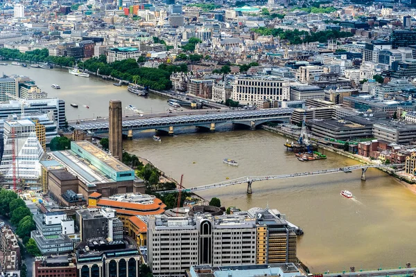 Vista aérea del río Támesis en Londres (HDR ) —  Fotos de Stock