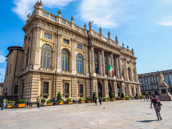 Piazza Castello Turin (HDR) — Stock Photo, Image