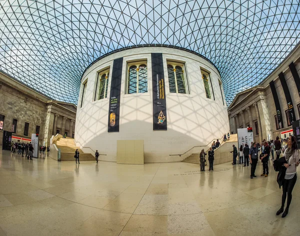 Velký dvůr v Britském muzeu v Londýně (Hdr) — Stock fotografie