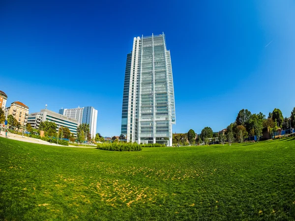 在都灵 (Hdr San Paolo 摩天大楼) — 图库照片