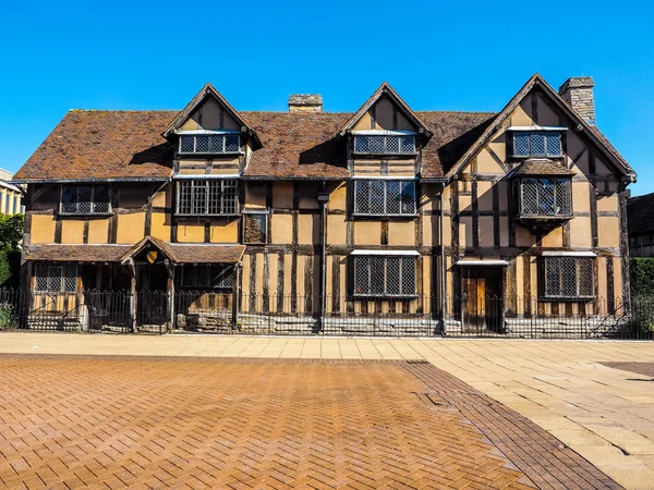 Shakespeare berço em Stratford upon Avon (HDR ) — Fotografia de Stock