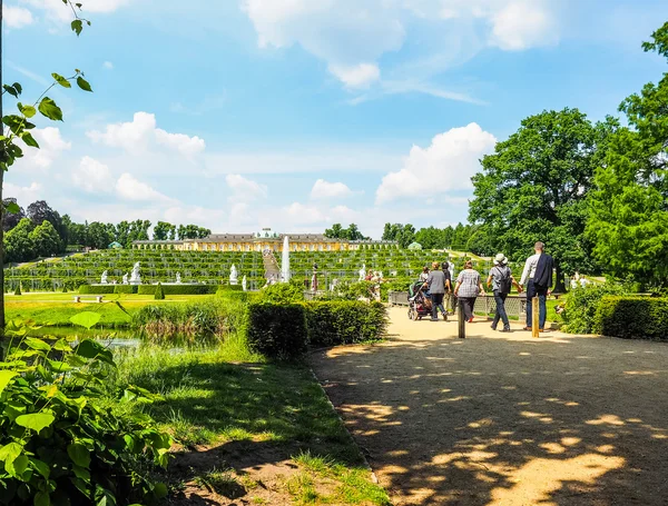 Schloss sanssouci in Potsdam (hdr)) — Stockfoto