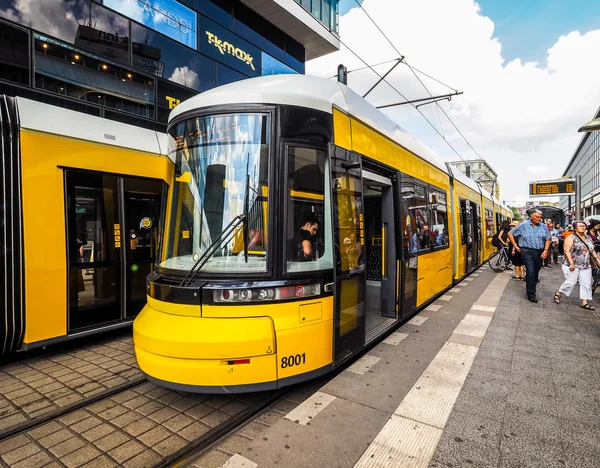 Tramvaj v Berlíně (Hdr) — Stock fotografie