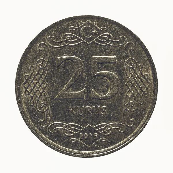 Старовинні турецькі монета ізольовані — стокове фото