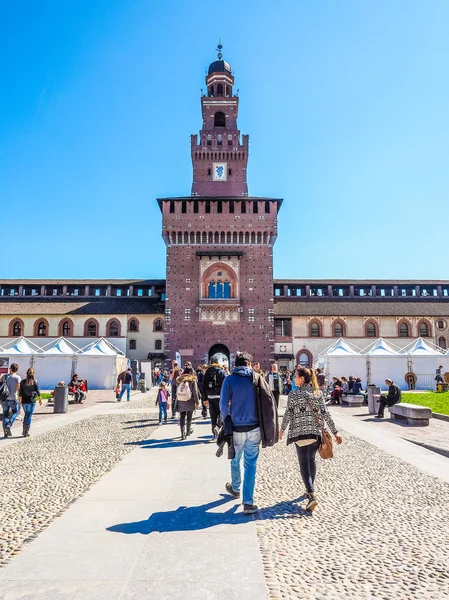 Castelo de Sforza em Milão (HDR ) — Fotografia de Stock
