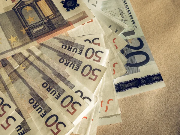 Billets Vintage de 50 et 20 euros — Photo