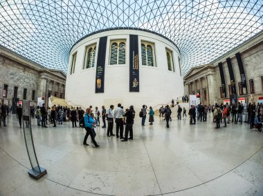 (Hdr Londra'da British Museum'da büyük mahkeme)