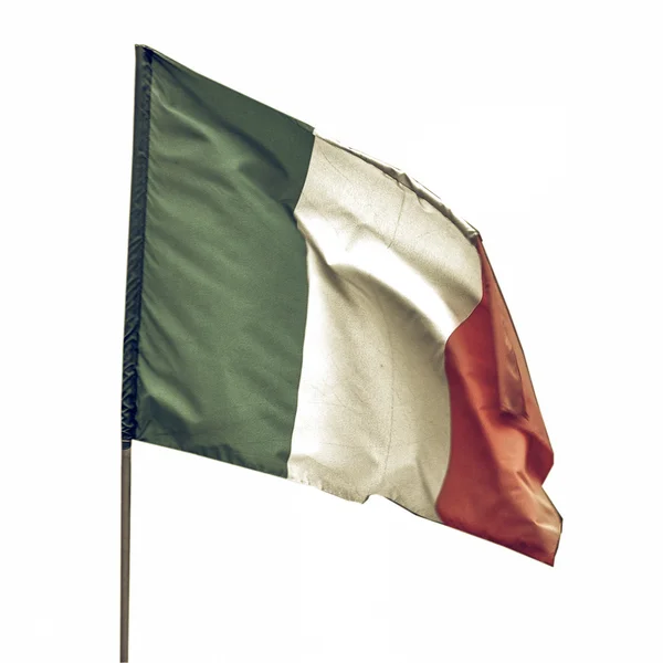 Vintage looking Italian flag — Stock Photo, Image