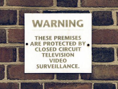 Vintage görünümlü bir işaret