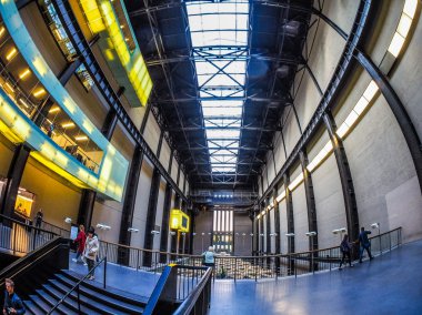 Tate Modern Turbine Hall in London (HDR) clipart