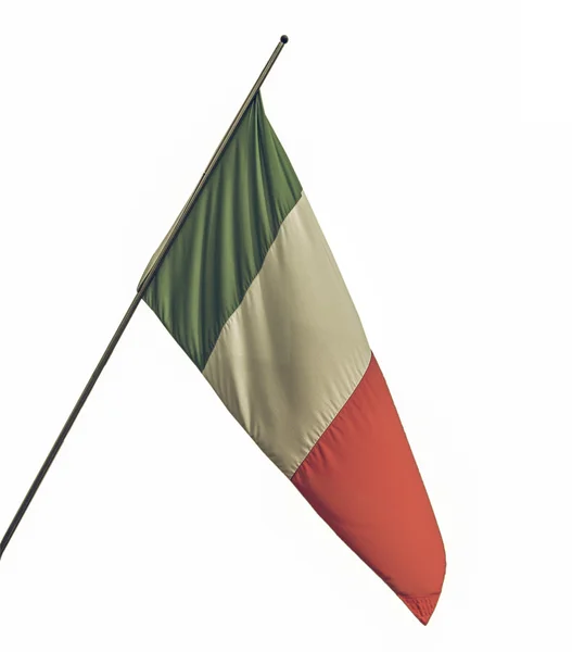 Vintage patrząc włoska flaga — Zdjęcie stockowe