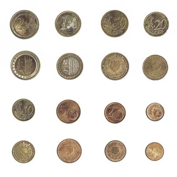 Vintage Euro coin - Nederlands — Stockfoto